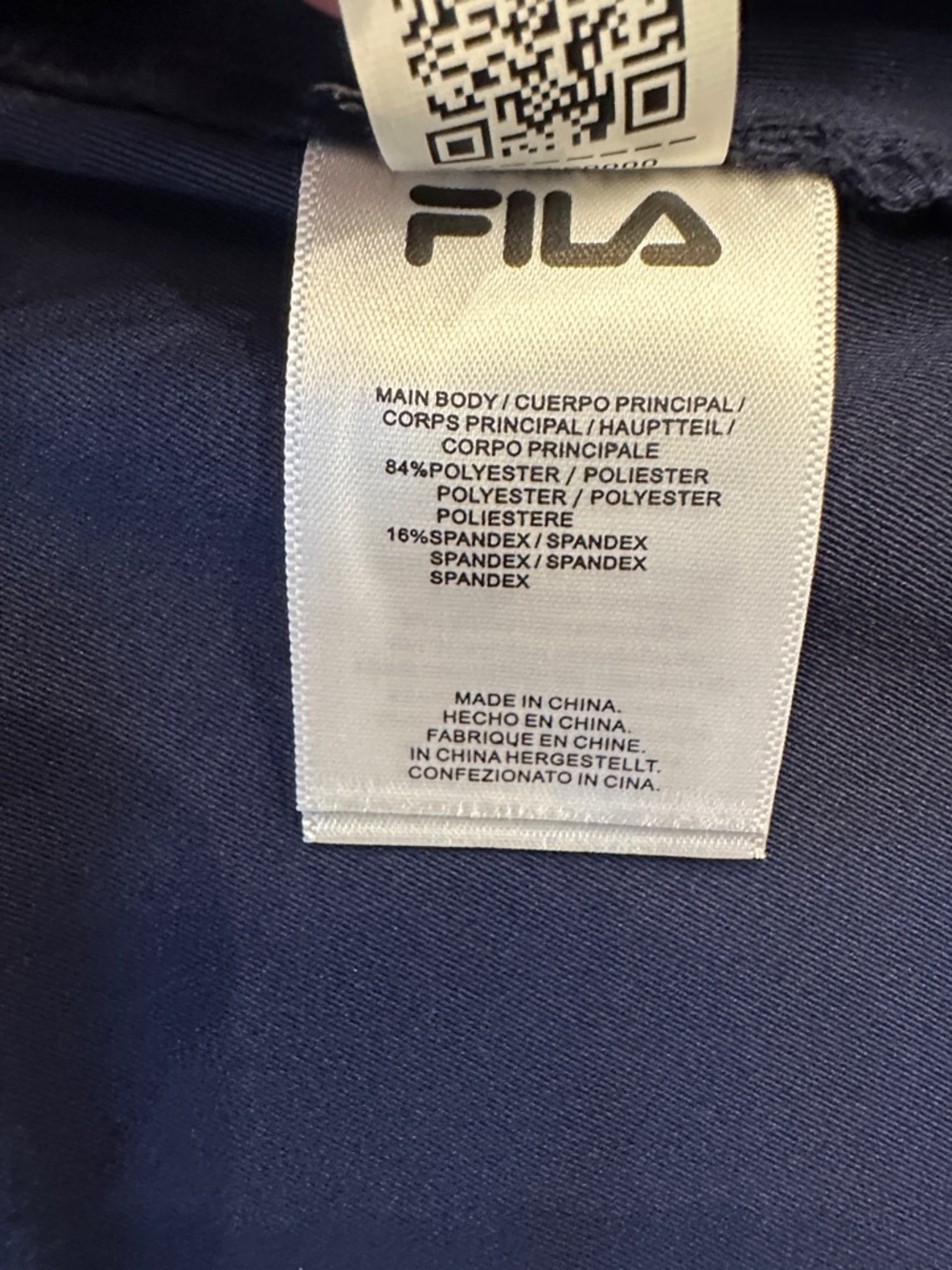 Fila Dark Navy Racerback Performance Tank - Picture 4 of 9